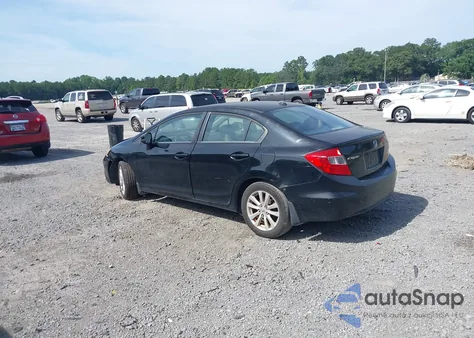 2012 Honda Civic Ex-L from USA, damaged, VIN 2HGFB2F90CH545901